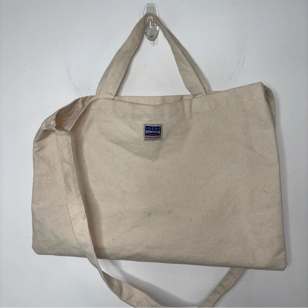 Soeur Cotton Canvas Tote Bag Double Handles Shopper